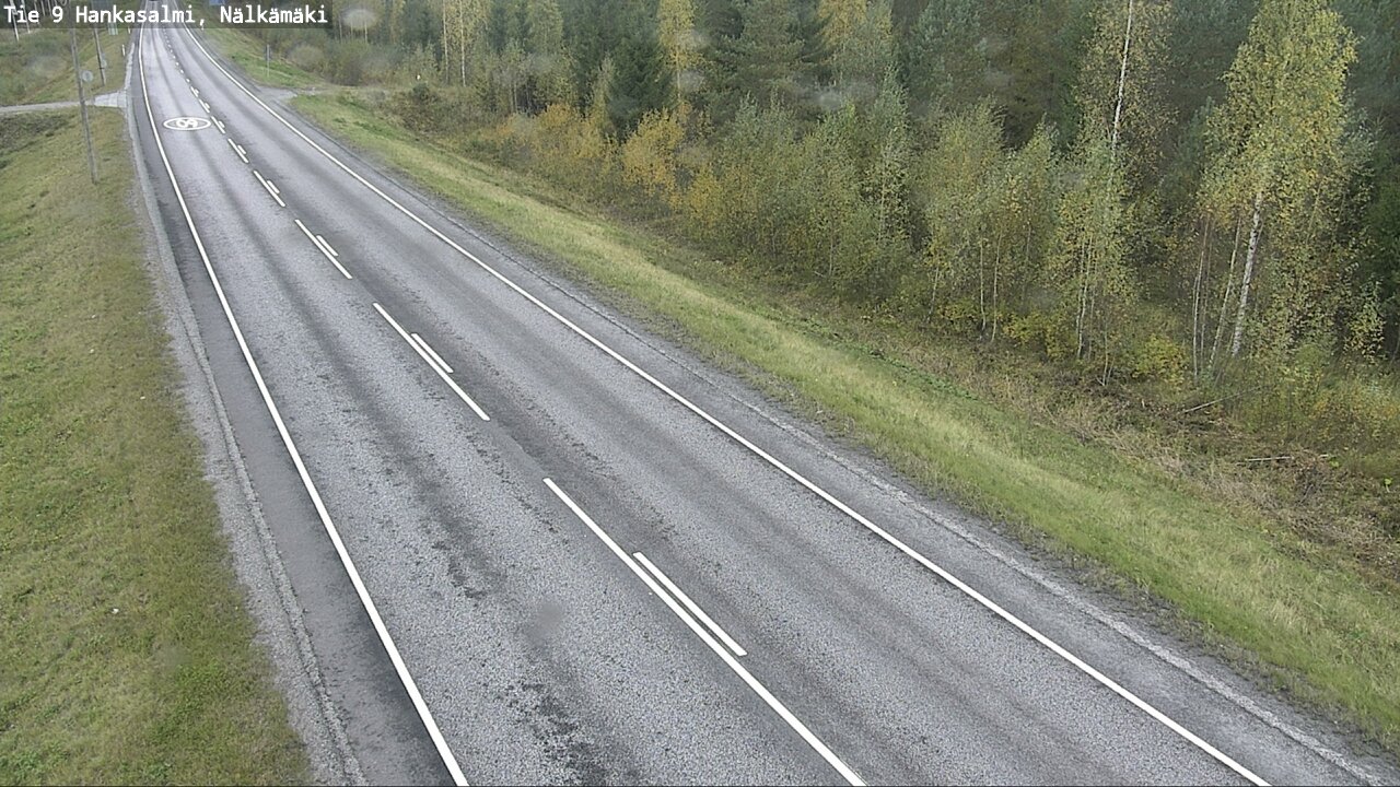 Weather Camera Image Väg 9 Hankasalmi, Nälkämäki, Hankasalmi, Keski-Suomi