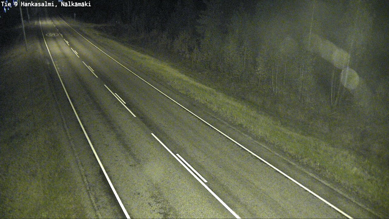 Weather Camera Image Väg 9 Hankasalmi, Nälkämäki, Hankasalmi, Keski-Suomi