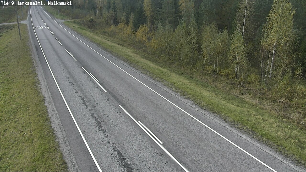 Weather Camera Image Väg 9 Hankasalmi, Nälkämäki, Hankasalmi, Keski-Suomi