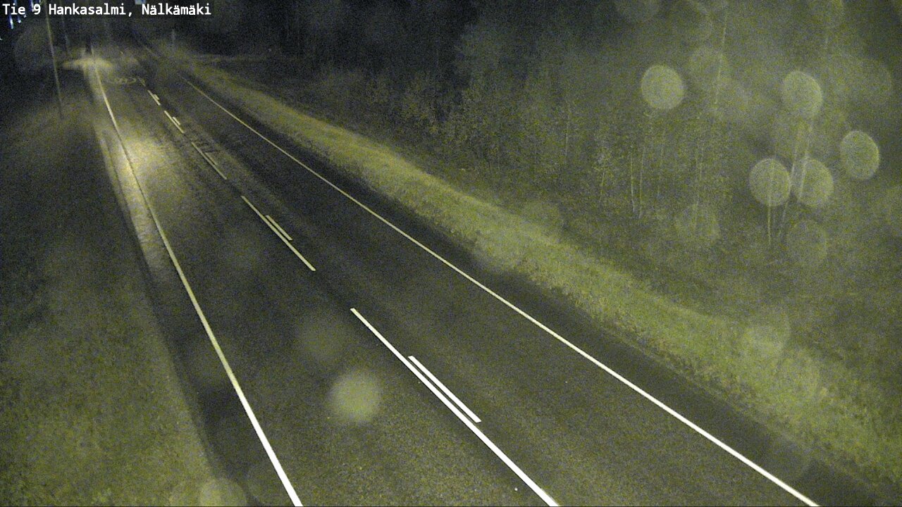 Weather Camera Image Väg 9 Hankasalmi, Nälkämäki, Hankasalmi, Keski-Suomi