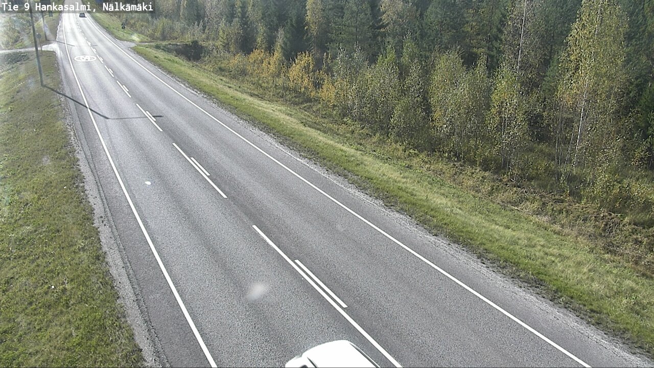 Weather Camera Image Väg 9 Hankasalmi, Nälkämäki, Hankasalmi, Keski-Suomi