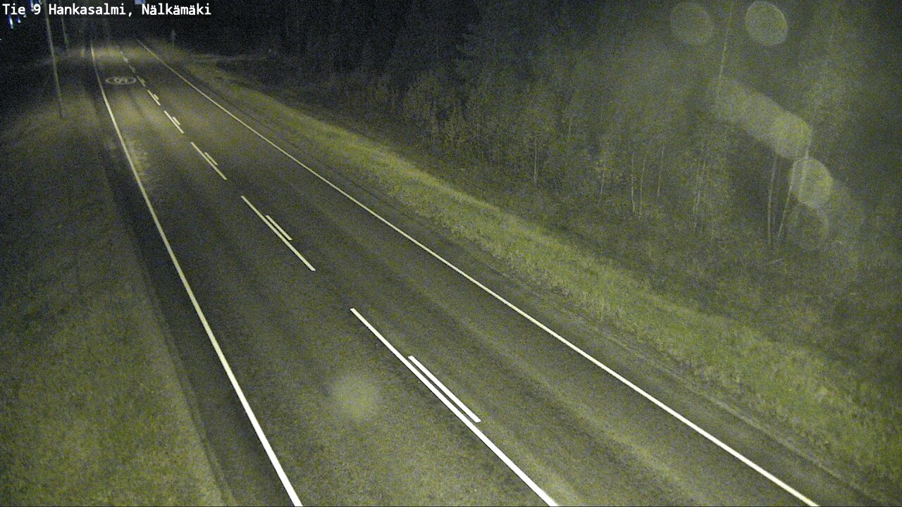 Weather Camera Image Väg 9 Hankasalmi, Nälkämäki, Hankasalmi, Keski-Suomi