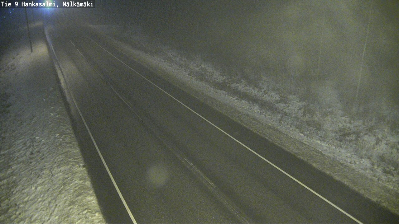 Weather Camera Image Väg 9 Hankasalmi, Nälkämäki, Hankasalmi, Keski-Suomi
