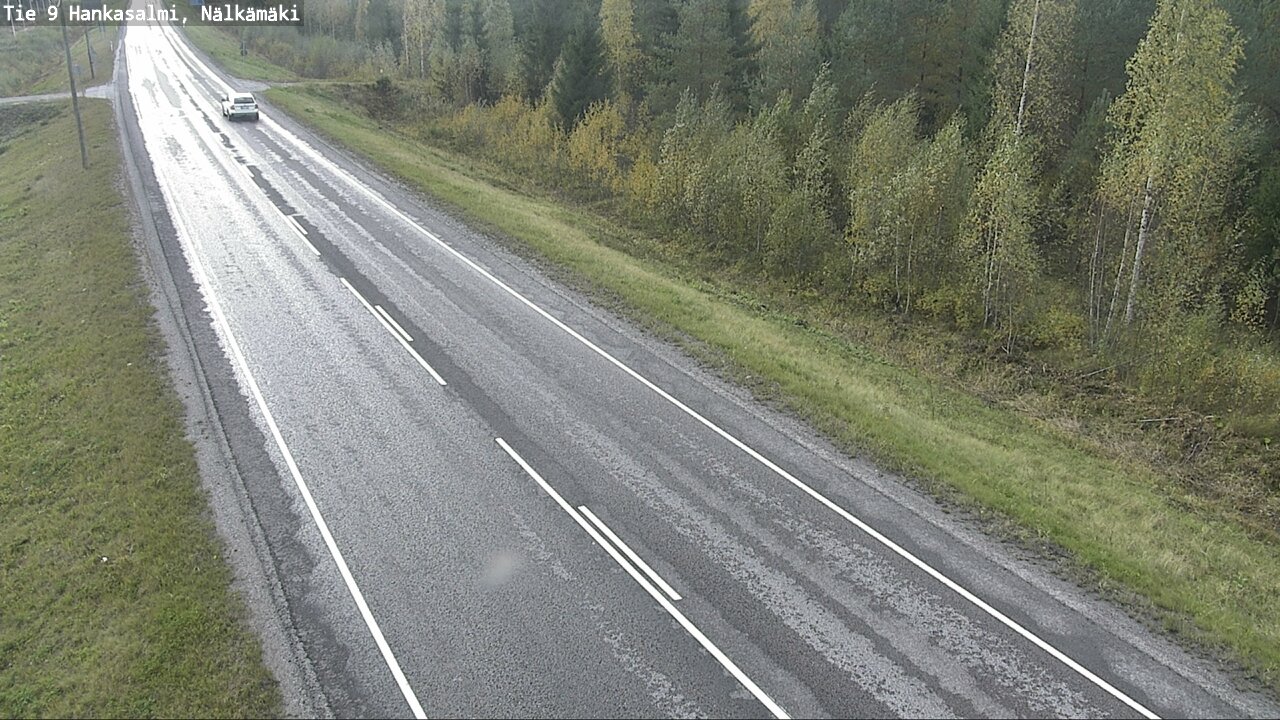 Weather Camera Image Väg 9 Hankasalmi, Nälkämäki, Hankasalmi, Keski-Suomi