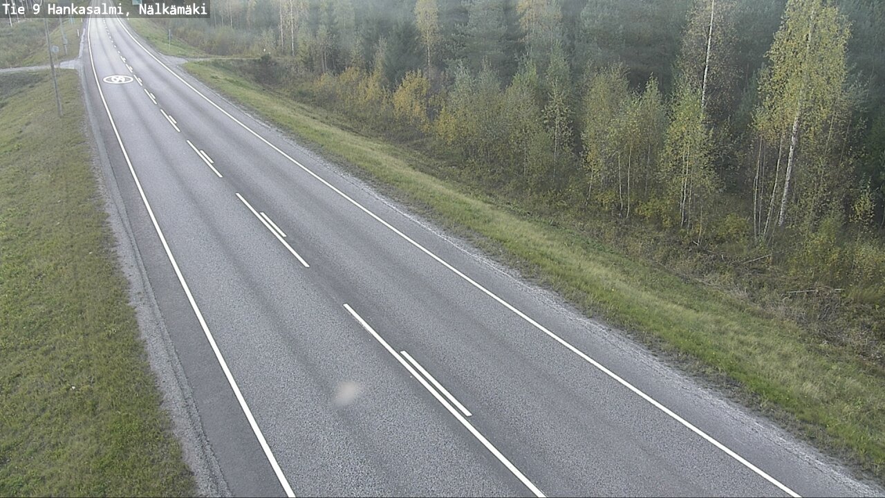 Weather Camera Image Väg 9 Hankasalmi, Nälkämäki, Hankasalmi, Keski-Suomi