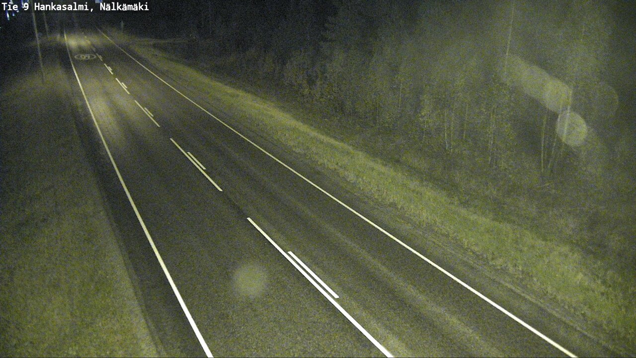 Weather Camera Image Väg 9 Hankasalmi, Nälkämäki, Hankasalmi, Keski-Suomi
