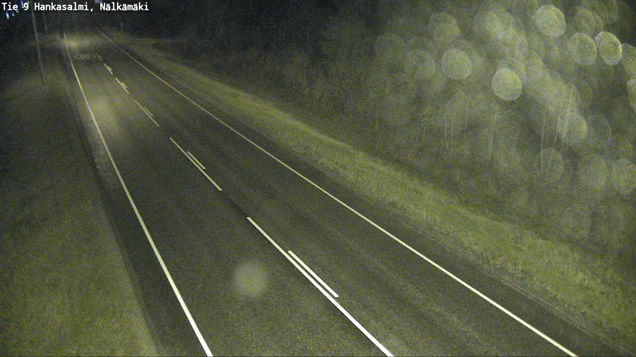 Weather Camera Image Väg 9 Hankasalmi, Nälkämäki, Hankasalmi, Keski-Suomi