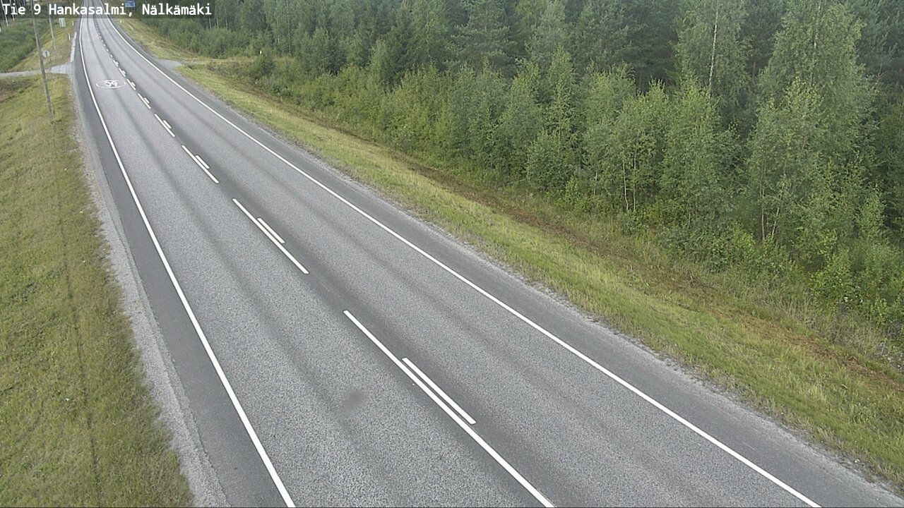 Weather Camera Image Road 9 Hankasalmi, Nälkämäki, Hankasalmi, Keski-Suomi