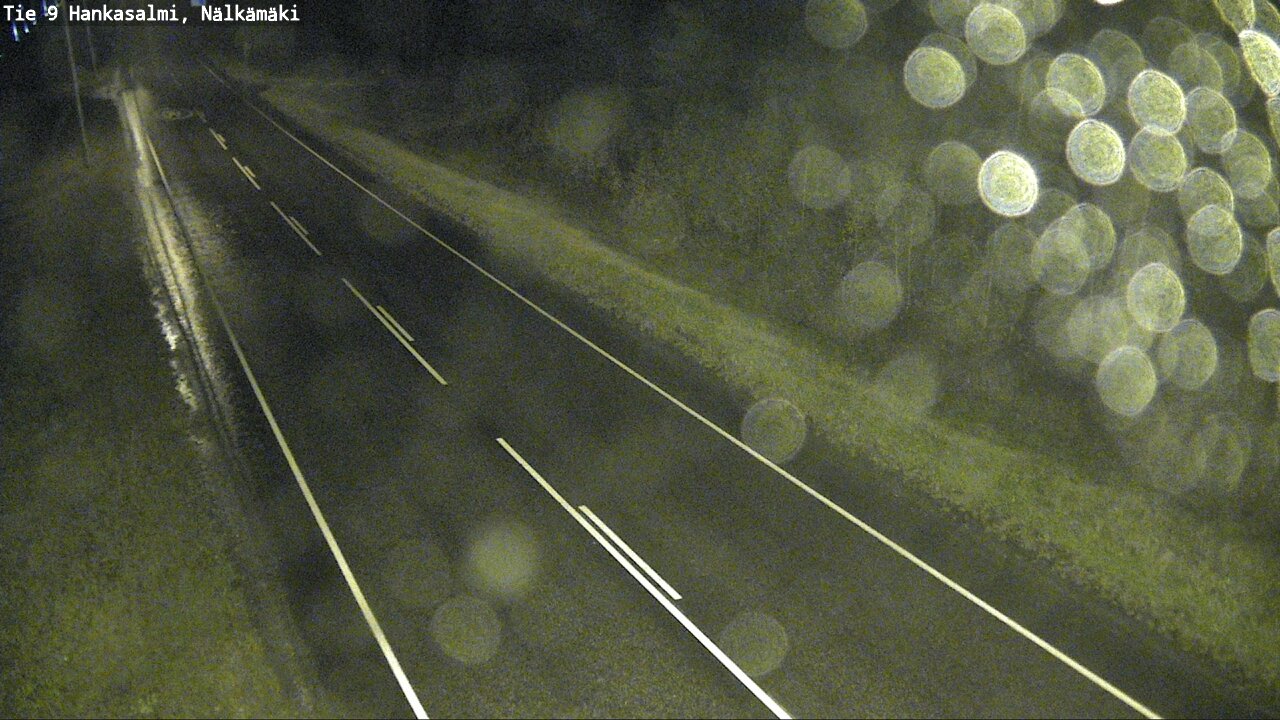 Weather Camera Image Väg 9 Hankasalmi, Nälkämäki, Hankasalmi, Keski-Suomi