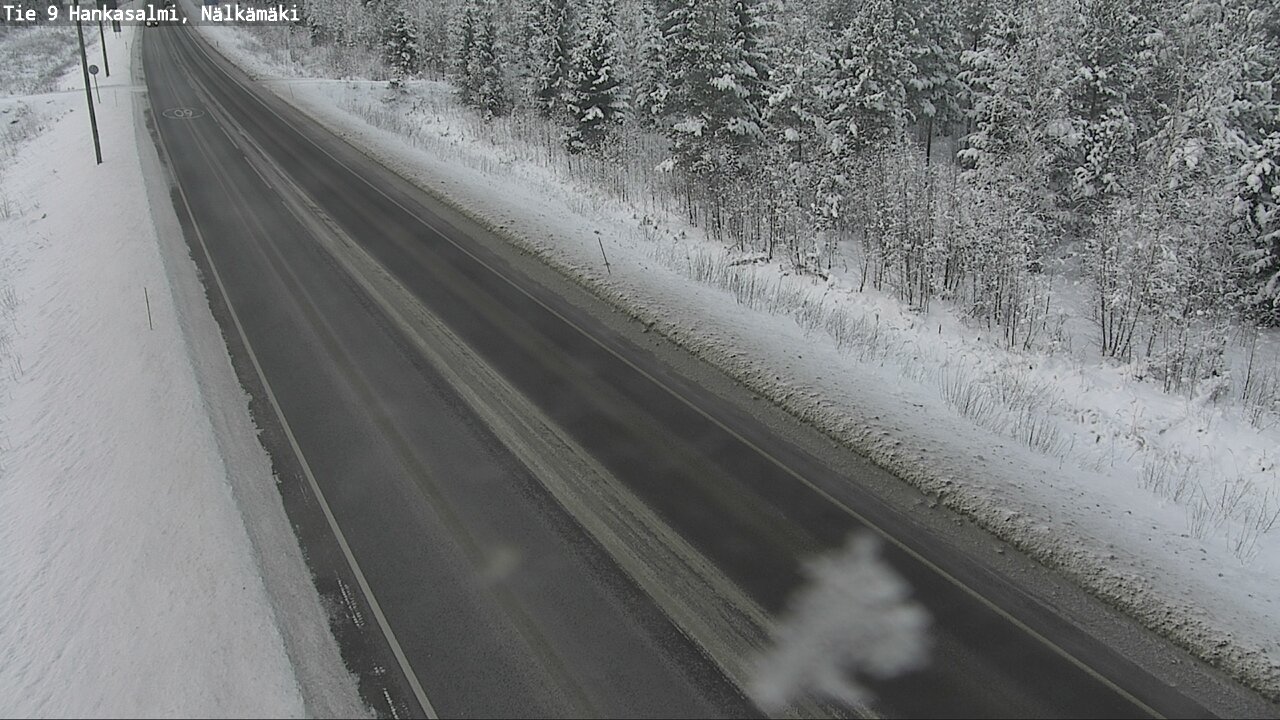 Weather Camera Image Väg 9 Hankasalmi, Nälkämäki, Hankasalmi, Keski-Suomi
