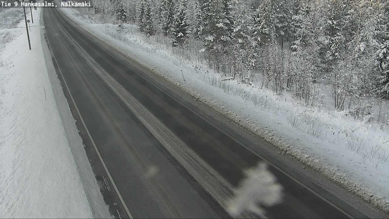 Weather Camera Image Väg 9 Hankasalmi, Nälkämäki, Hankasalmi, Keski-Suomi