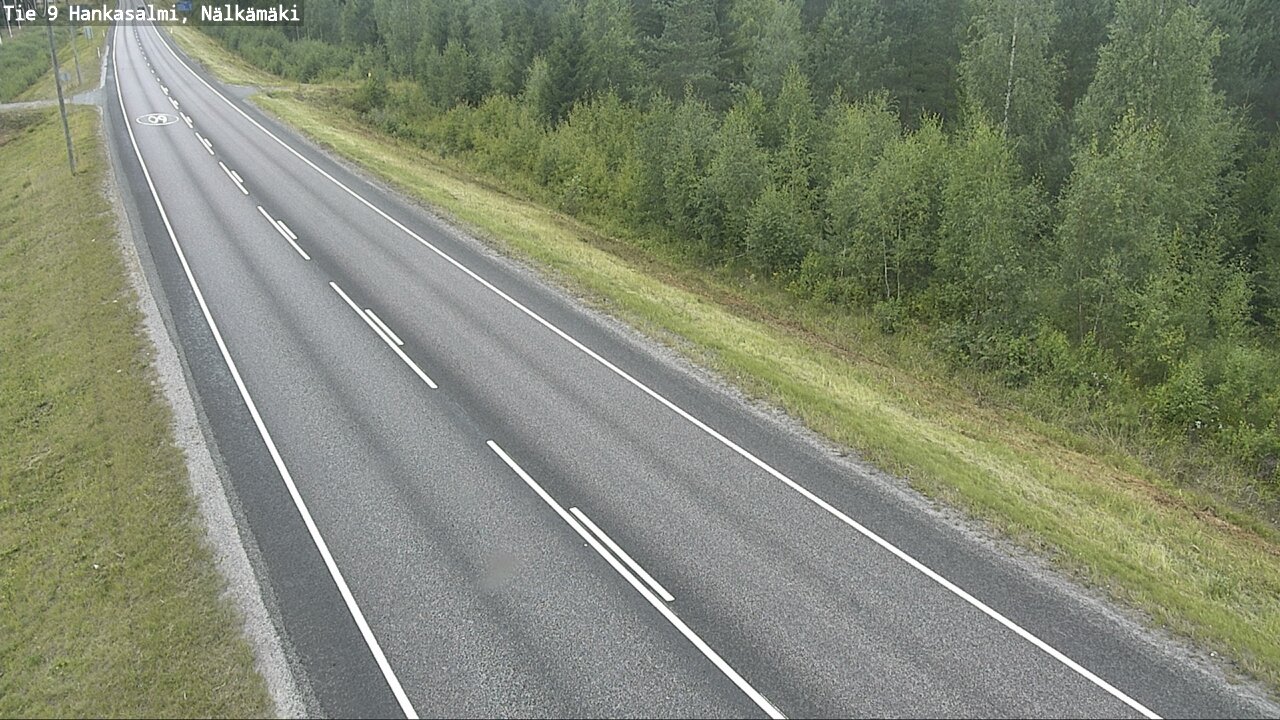 Weather Camera Image Väg 9 Hankasalmi, Nälkämäki, Hankasalmi, Keski-Suomi