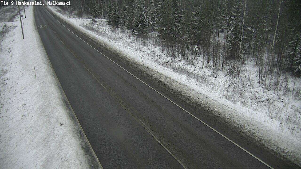Weather Camera Image Road 9 Hankasalmi, Nälkämäki, Hankasalmi, Keski-Suomi