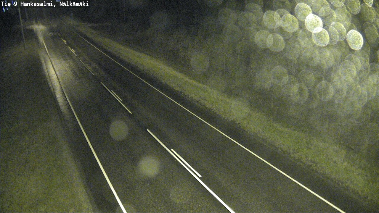 Weather Camera Image Väg 9 Hankasalmi, Nälkämäki, Hankasalmi, Keski-Suomi