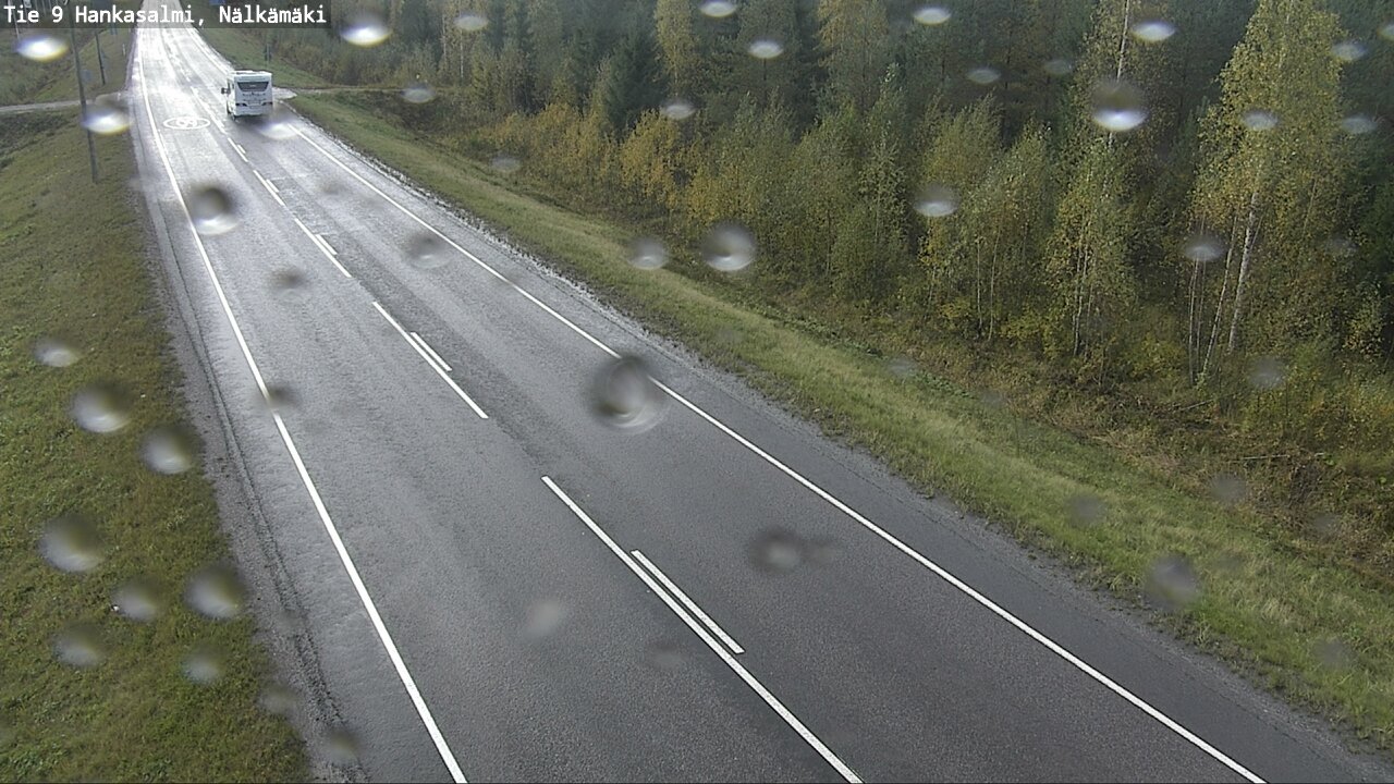 Weather Camera Image Väg 9 Hankasalmi, Nälkämäki, Hankasalmi, Keski-Suomi
