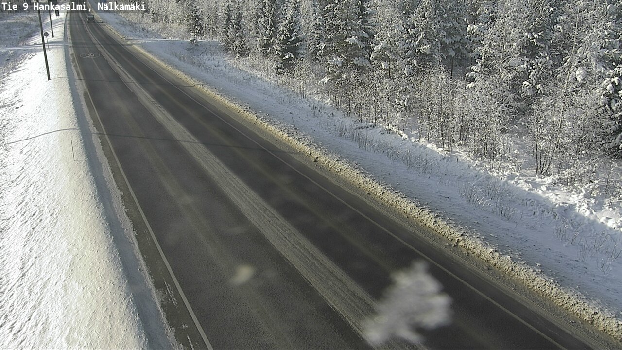 Weather Camera Image Väg 9 Hankasalmi, Nälkämäki, Hankasalmi, Keski-Suomi