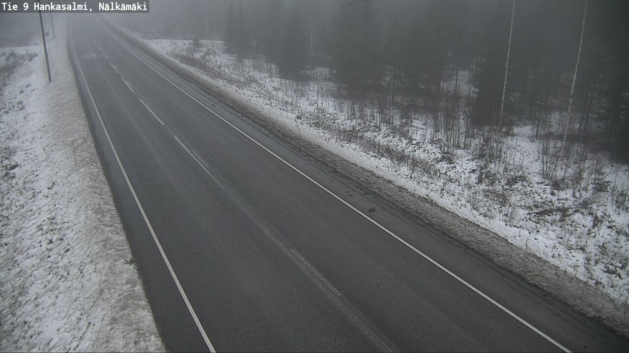 Weather Camera Image Väg 9 Hankasalmi, Nälkämäki, Hankasalmi, Keski-Suomi