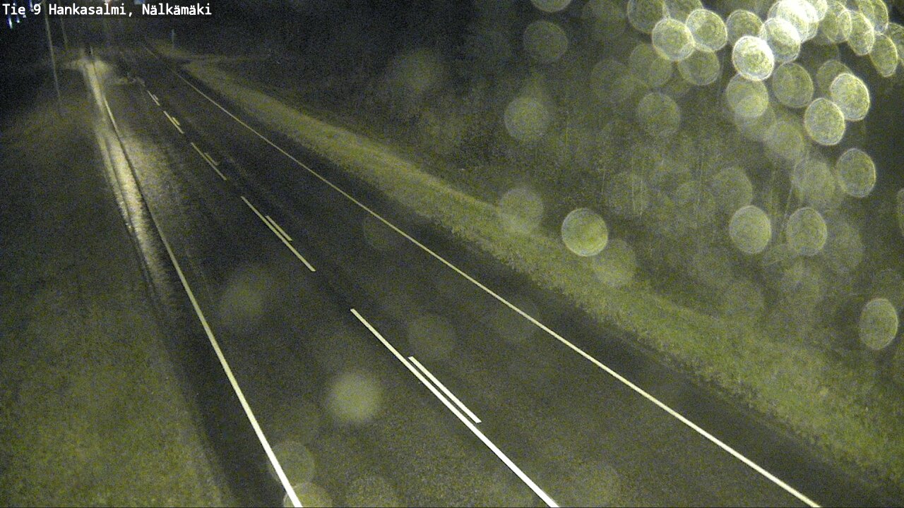 Weather Camera Image Väg 9 Hankasalmi, Nälkämäki, Hankasalmi, Keski-Suomi