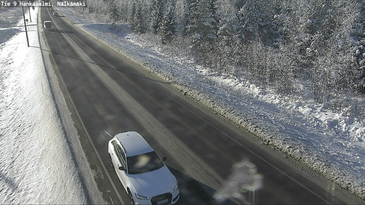 Weather Camera Image Väg 9 Hankasalmi, Nälkämäki, Hankasalmi, Keski-Suomi