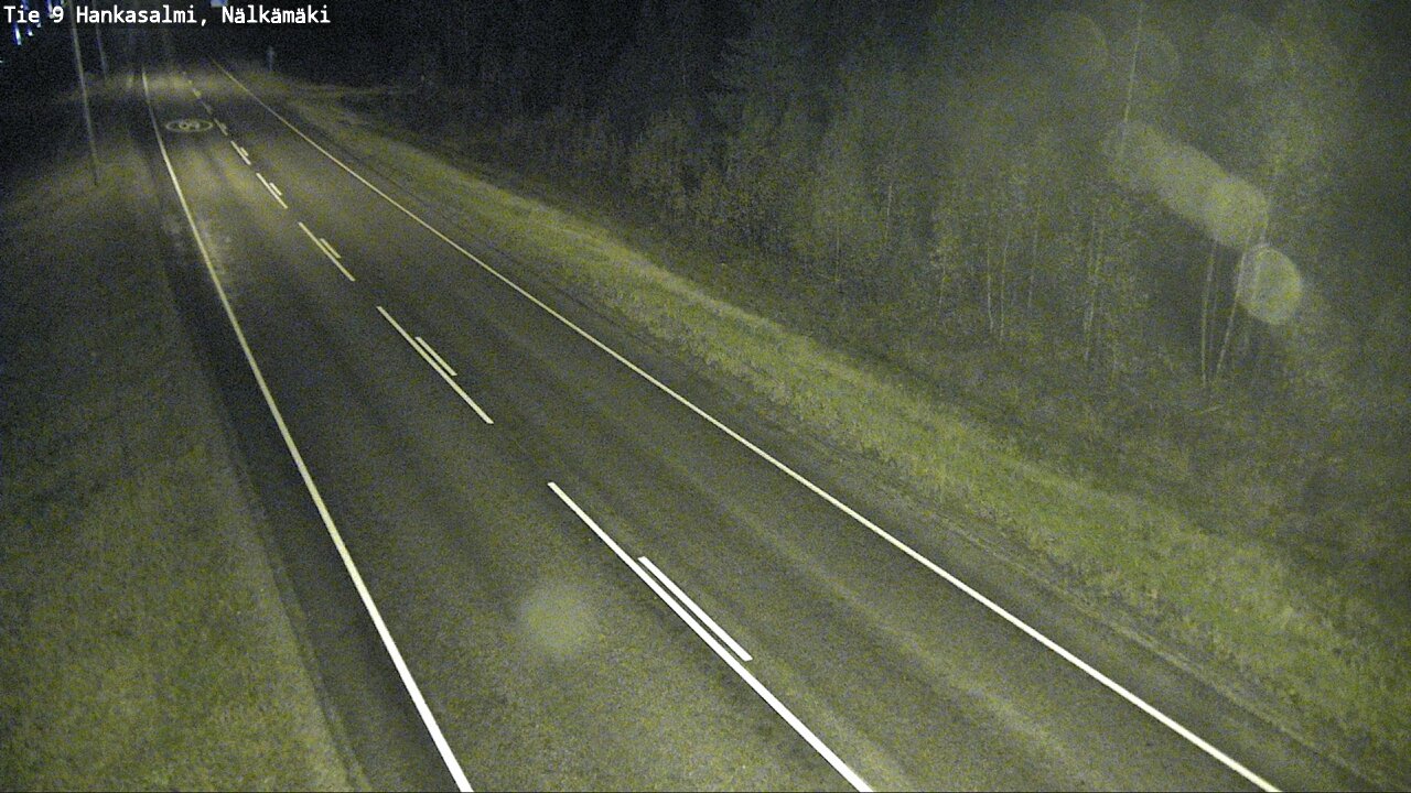 Weather Camera Image Väg 9 Hankasalmi, Nälkämäki, Hankasalmi, Keski-Suomi