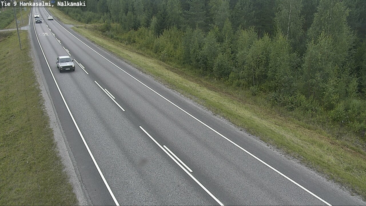 Weather Camera Image Väg 9 Hankasalmi, Nälkämäki, Hankasalmi, Keski-Suomi