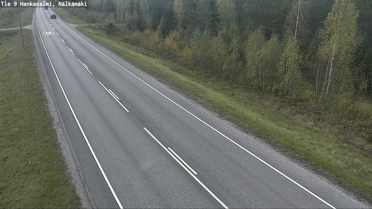 Weather Camera Image Väg 9 Hankasalmi, Nälkämäki, Hankasalmi, Keski-Suomi