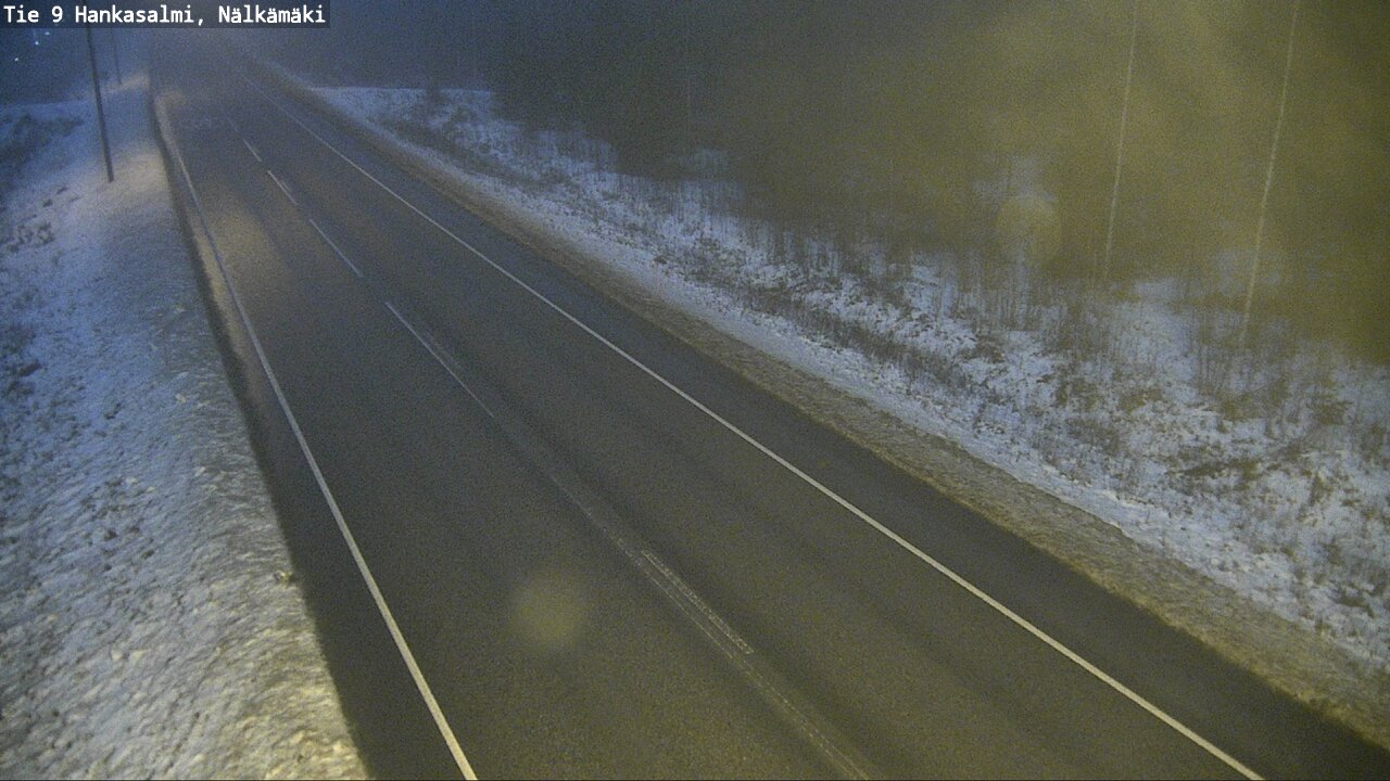 Weather Camera Image Väg 9 Hankasalmi, Nälkämäki, Hankasalmi, Keski-Suomi