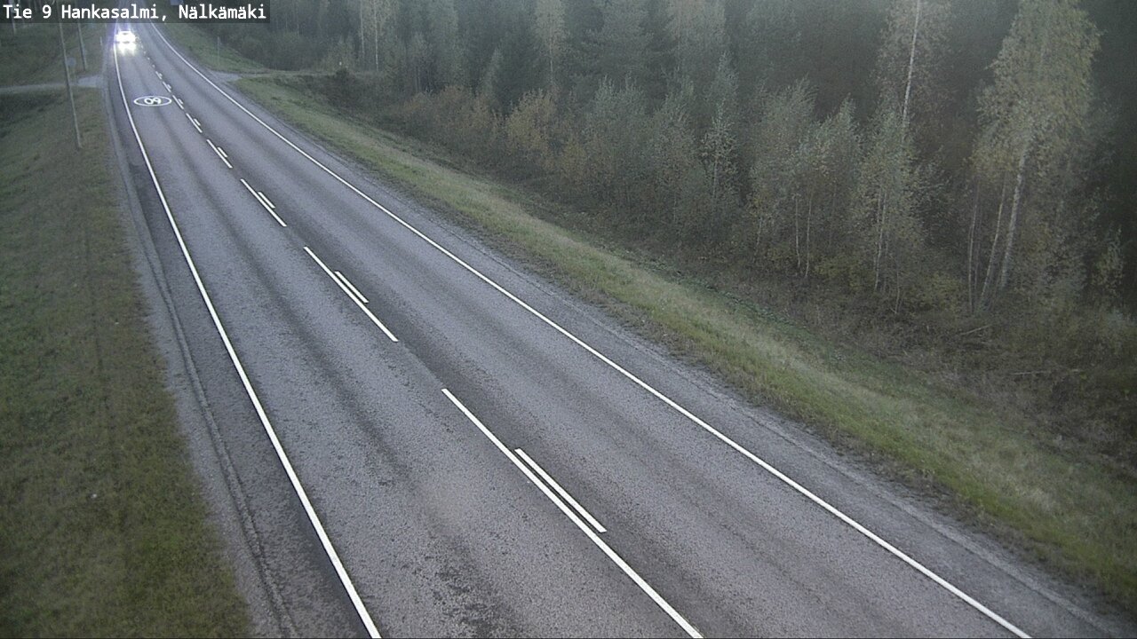 Weather Camera Image Väg 9 Hankasalmi, Nälkämäki, Hankasalmi, Keski-Suomi