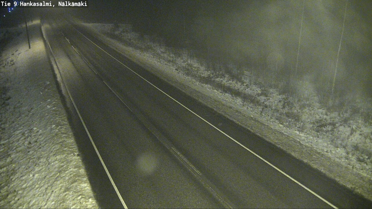 Weather Camera Image Väg 9 Hankasalmi, Nälkämäki, Hankasalmi, Keski-Suomi
