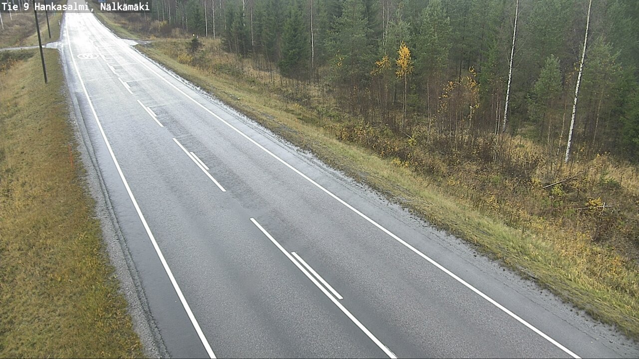 Weather Camera Image Väg 9 Hankasalmi, Nälkämäki, Hankasalmi, Keski-Suomi