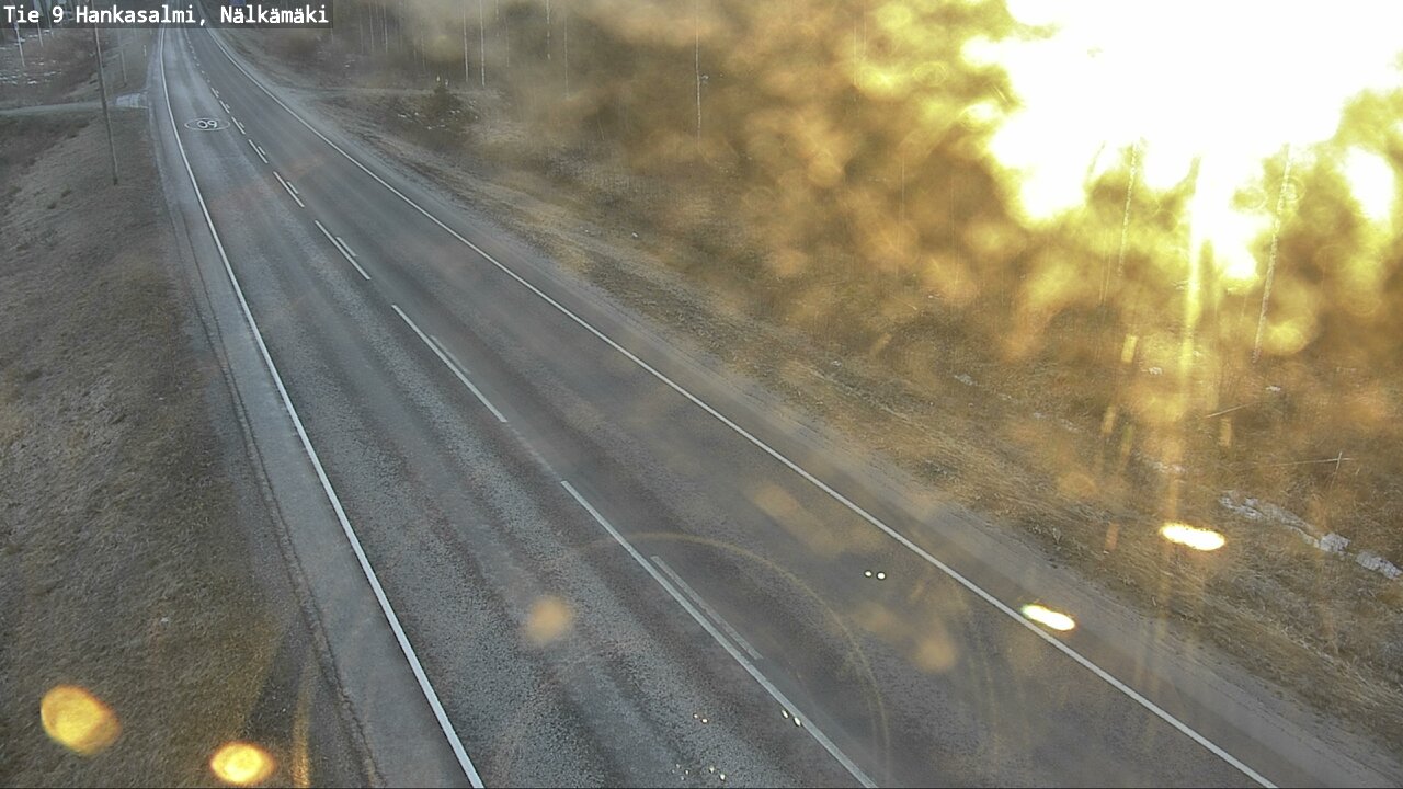 Weather Camera Image Väg 9 Hankasalmi, Nälkämäki, Hankasalmi, Keski-Suomi