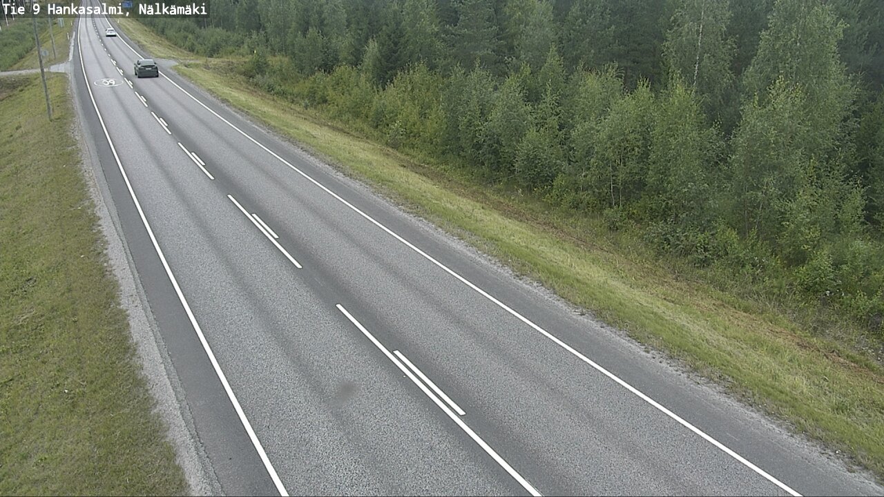 Weather Camera Image Väg 9 Hankasalmi, Nälkämäki, Hankasalmi, Keski-Suomi