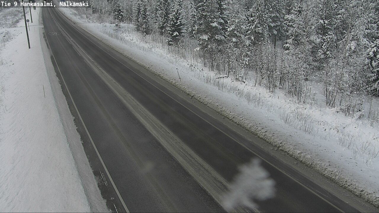 Weather Camera Image Väg 9 Hankasalmi, Nälkämäki, Hankasalmi, Keski-Suomi