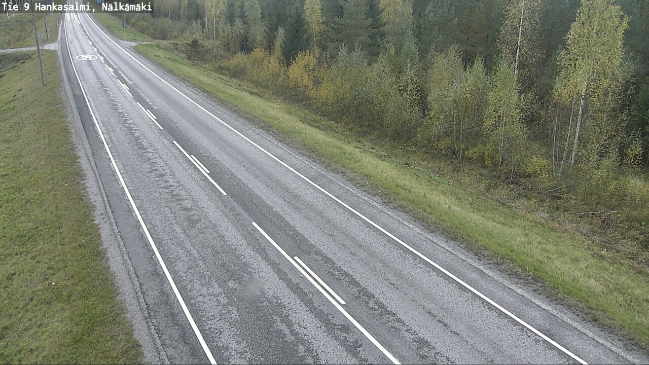 Weather Camera Image Väg 9 Hankasalmi, Nälkämäki, Hankasalmi, Keski-Suomi