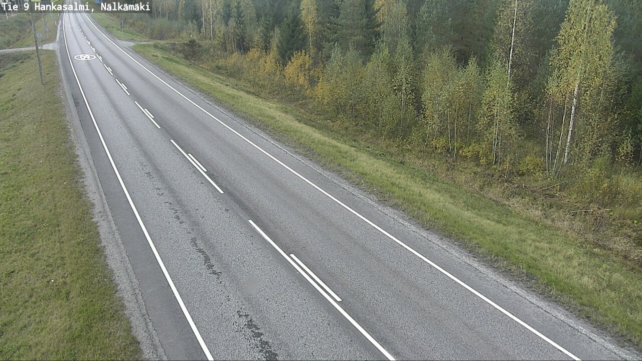 Weather Camera Image Väg 9 Hankasalmi, Nälkämäki, Hankasalmi, Keski-Suomi