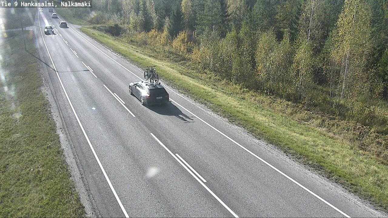 Weather Camera Image Väg 9 Hankasalmi, Nälkämäki, Hankasalmi, Keski-Suomi