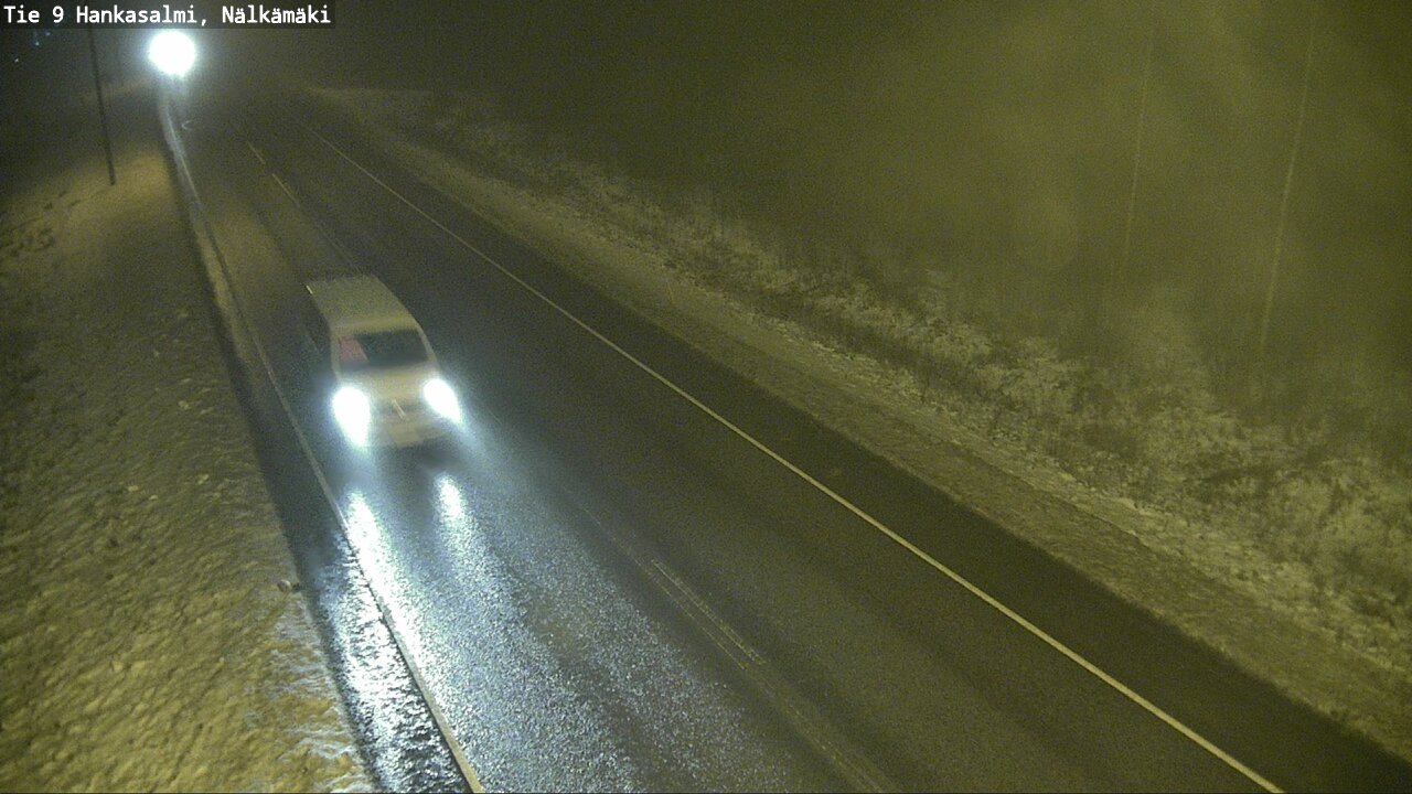 Weather Camera Image Väg 9 Hankasalmi, Nälkämäki, Hankasalmi, Keski-Suomi