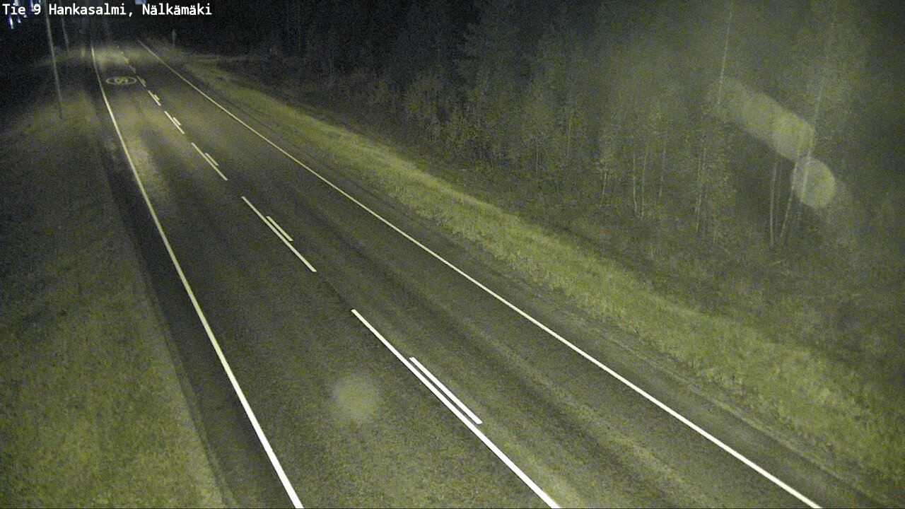 Weather Camera Image Väg 9 Hankasalmi, Nälkämäki, Hankasalmi, Keski-Suomi