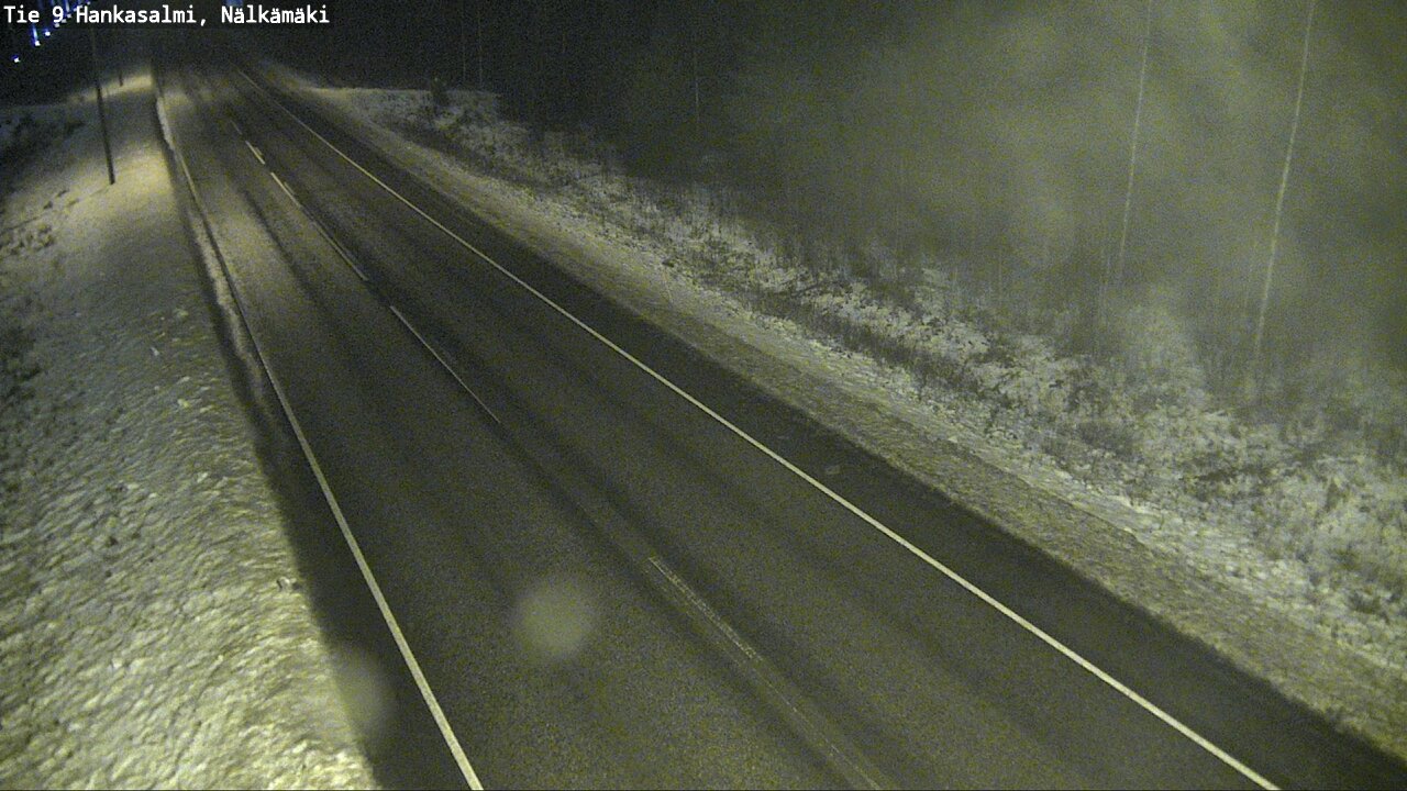 Weather Camera Image Väg 9 Hankasalmi, Nälkämäki, Hankasalmi, Keski-Suomi