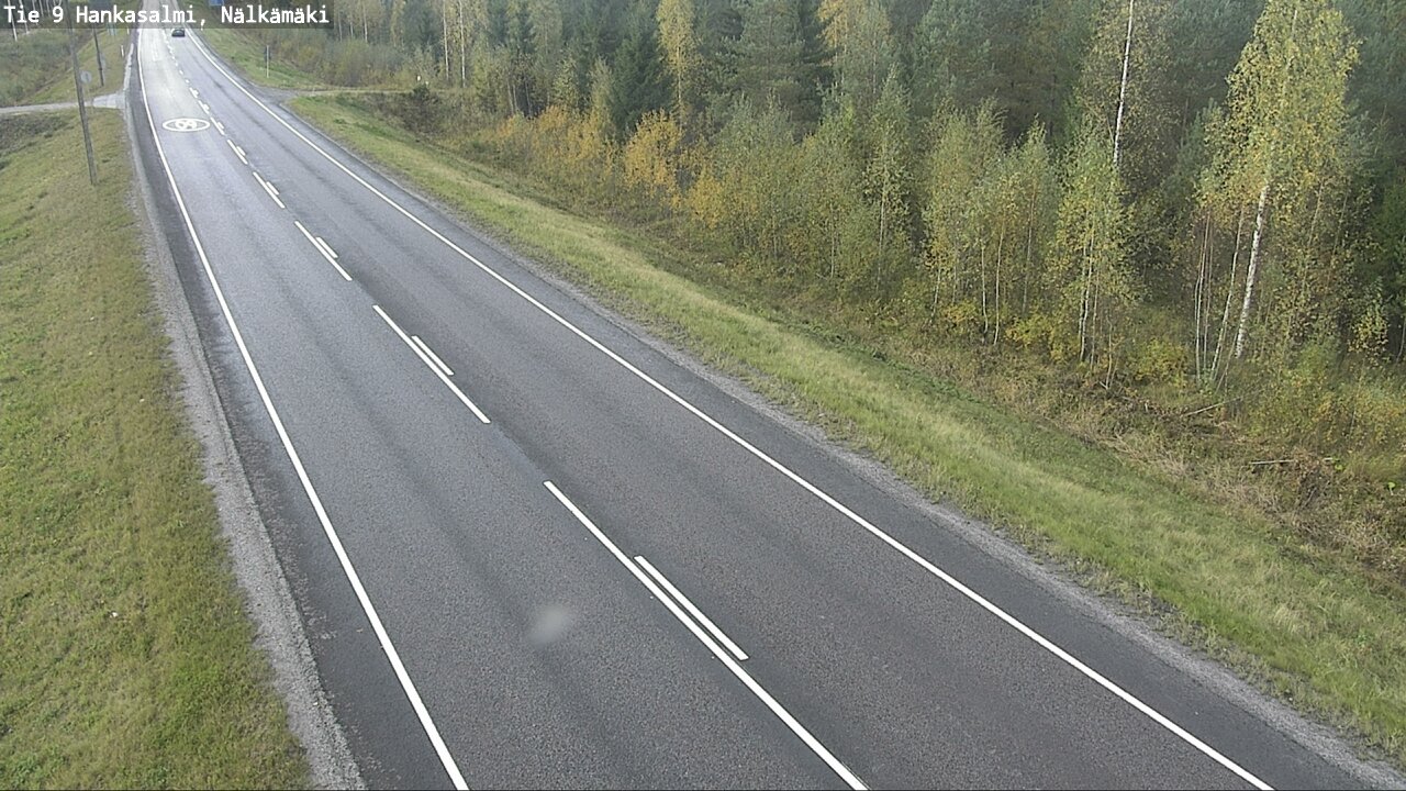 Weather Camera Image Väg 9 Hankasalmi, Nälkämäki, Hankasalmi, Keski-Suomi