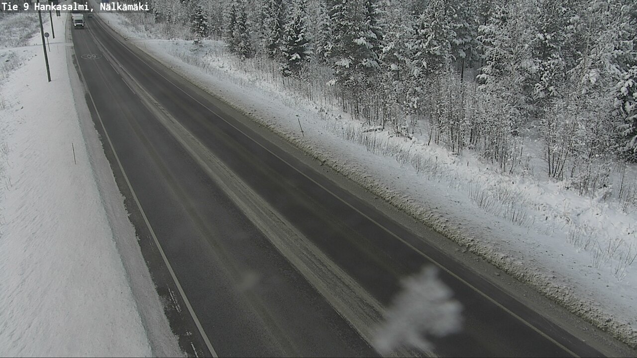 Weather Camera Image Väg 9 Hankasalmi, Nälkämäki, Hankasalmi, Keski-Suomi