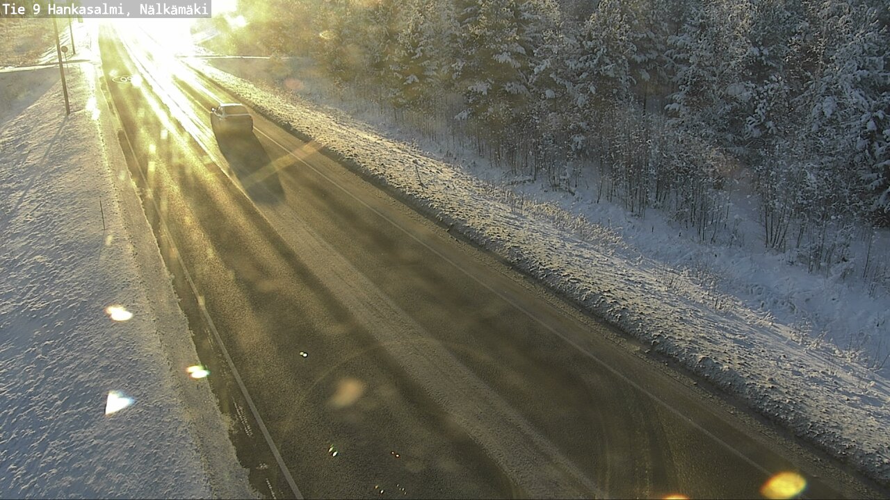 Weather Camera Image Väg 9 Hankasalmi, Nälkämäki, Hankasalmi, Keski-Suomi