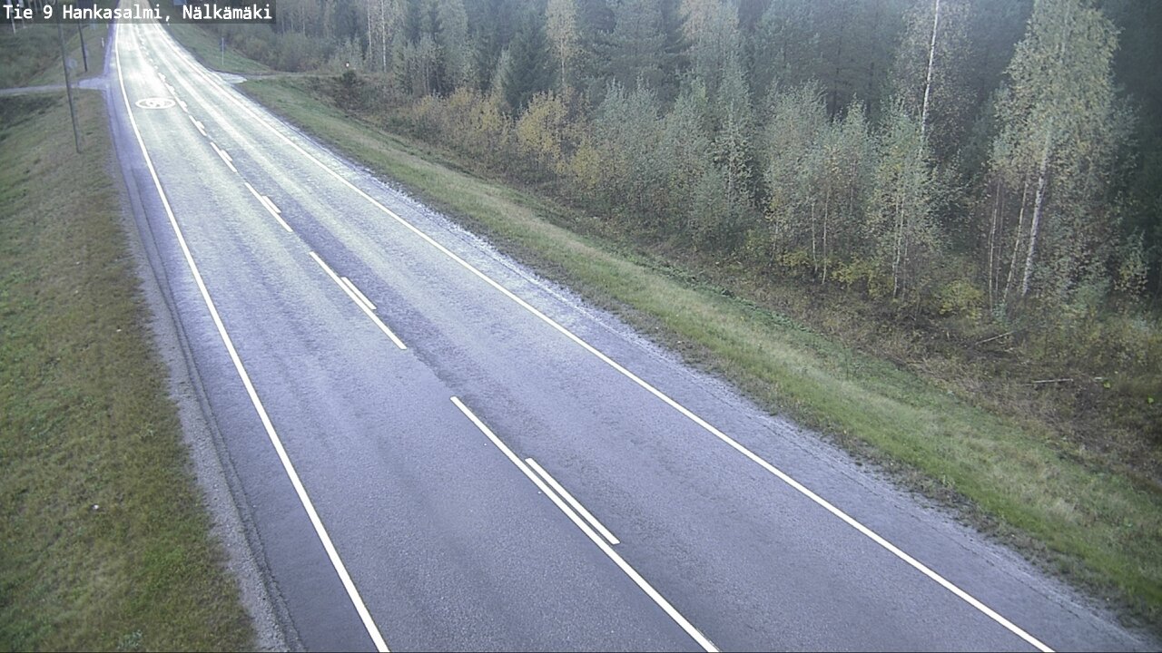 Weather Camera Image Väg 9 Hankasalmi, Nälkämäki, Hankasalmi, Keski-Suomi