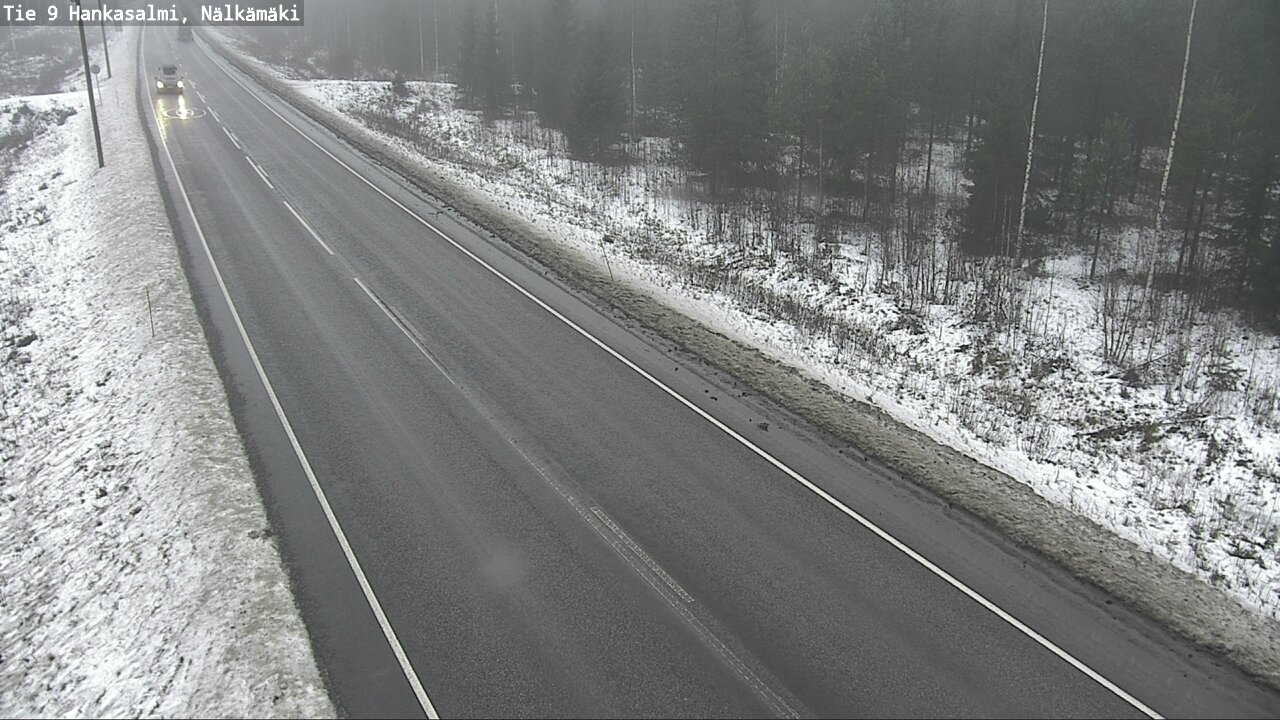 Weather Camera Image Väg 9 Hankasalmi, Nälkämäki, Hankasalmi, Keski-Suomi