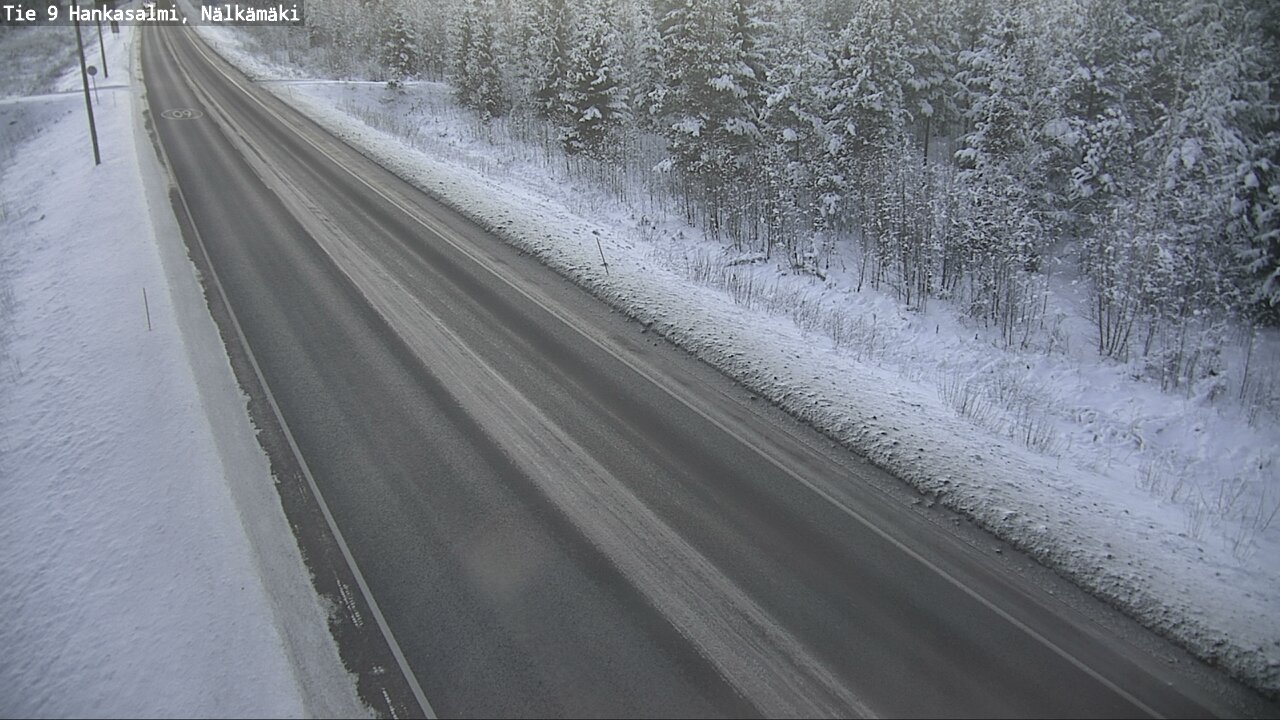 Weather Camera Image Väg 9 Hankasalmi, Nälkämäki, Hankasalmi, Keski-Suomi