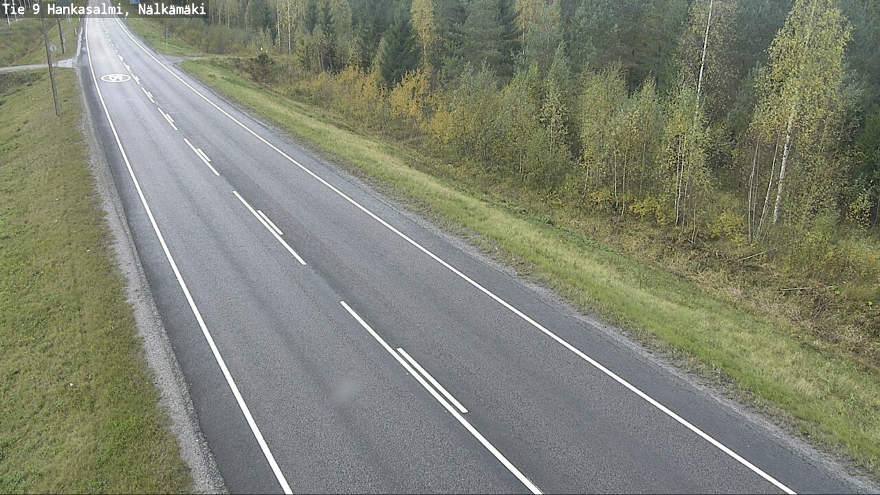 Weather Camera Image Väg 9 Hankasalmi, Nälkämäki, Hankasalmi, Keski-Suomi