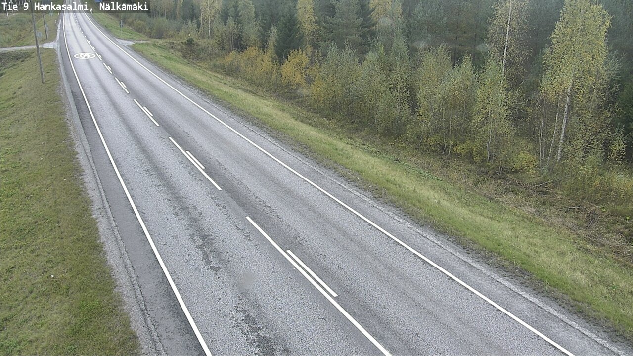 Weather Camera Image Väg 9 Hankasalmi, Nälkämäki, Hankasalmi, Keski-Suomi