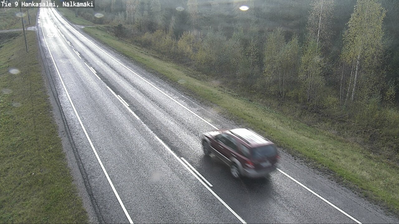Weather Camera Image Väg 9 Hankasalmi, Nälkämäki, Hankasalmi, Keski-Suomi