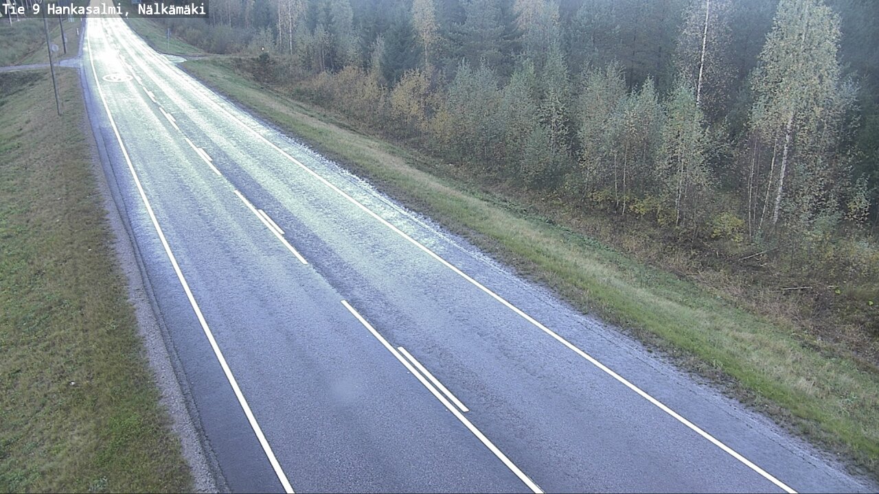 Weather Camera Image Väg 9 Hankasalmi, Nälkämäki, Hankasalmi, Keski-Suomi