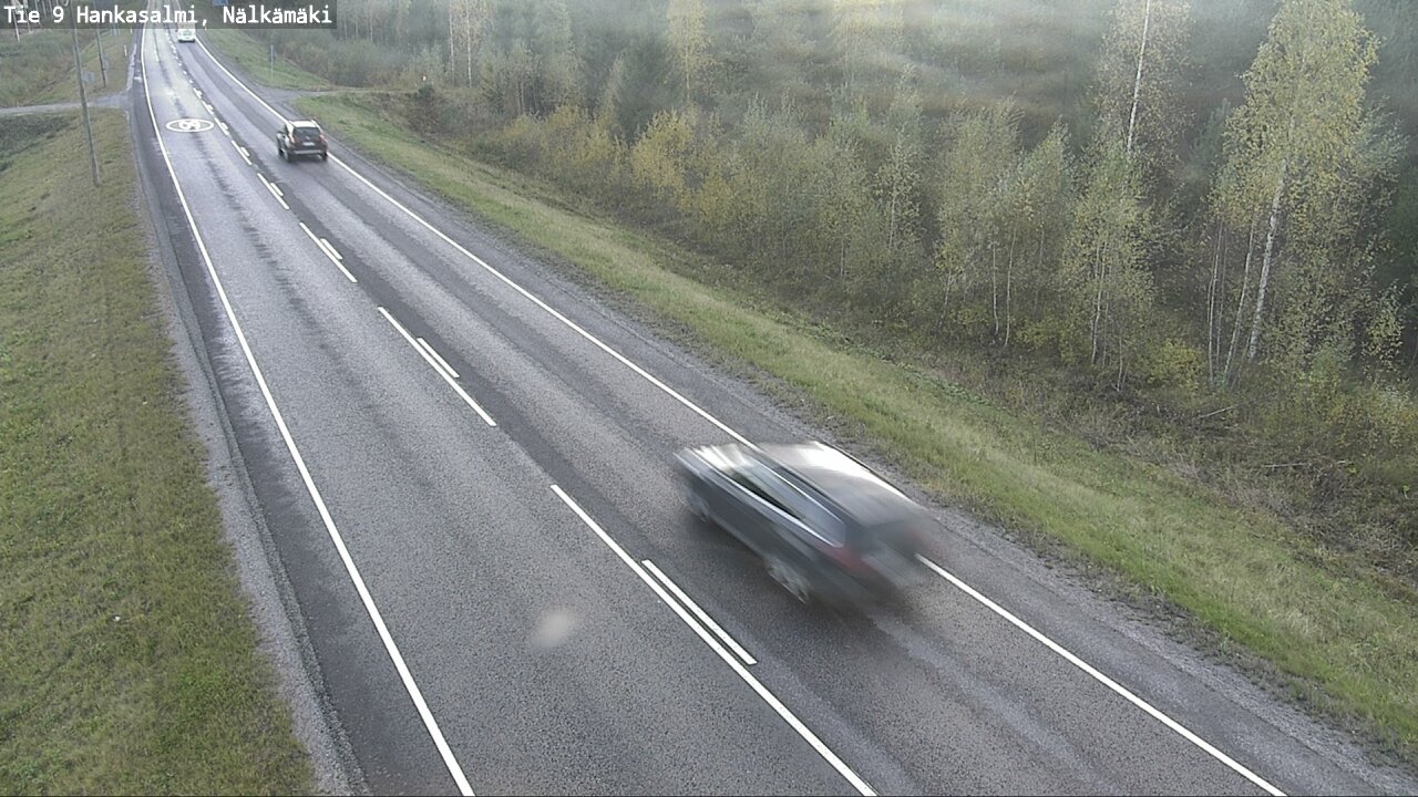 Weather Camera Image Väg 9 Hankasalmi, Nälkämäki, Hankasalmi, Keski-Suomi